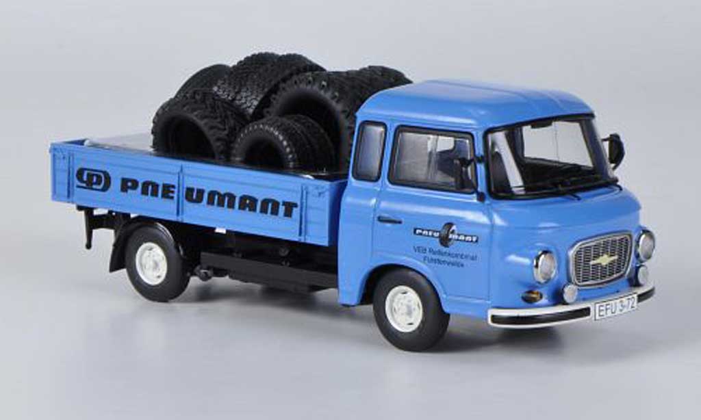Barkas B 1000 1/43 Schuco Pritsche Pneumant avec Reifenbeladung modellino in miniatura