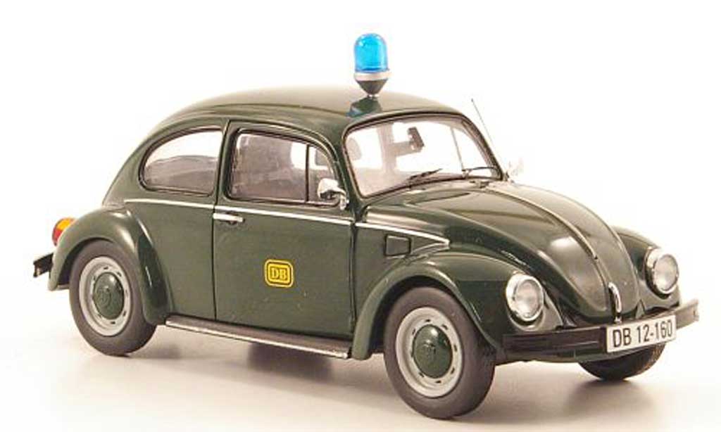 Volkswagen Kafer 1/43 Schuco DB Bahnpolizei modellino in miniatura