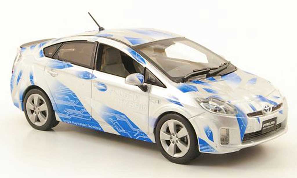 Toyota Prius 1/43 J Collection III Plug-In Hybrid grigio/blu modellino in miniatura
