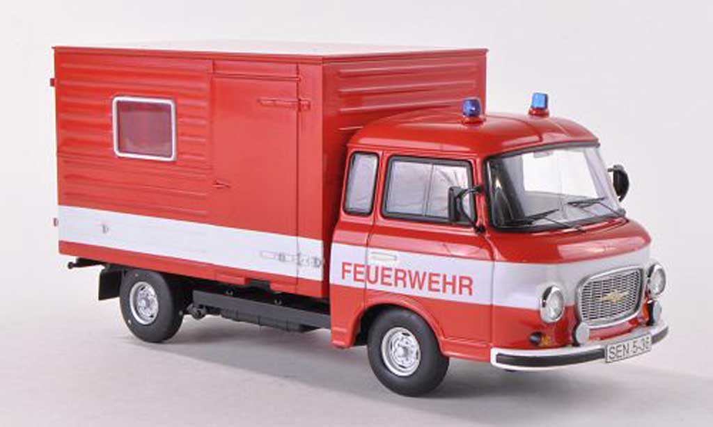 Barkas B 1000 1/43 Schuco Koffer Feuerwehr modellino in miniatura