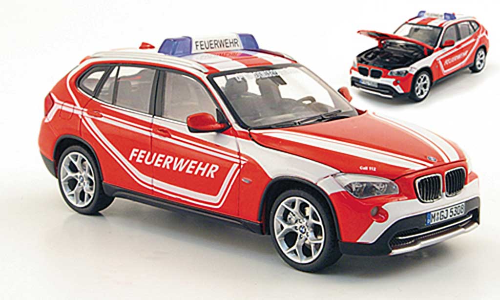 Bmw X1 E84 1/43 Schuco E84 pompier modellino in miniatura