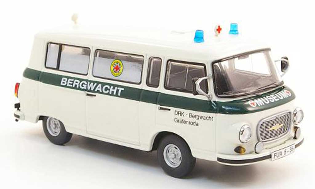 Barkas B 1000 1/43 Schuco Bus DRK Bergwacht Grafenroda modellino in miniatura