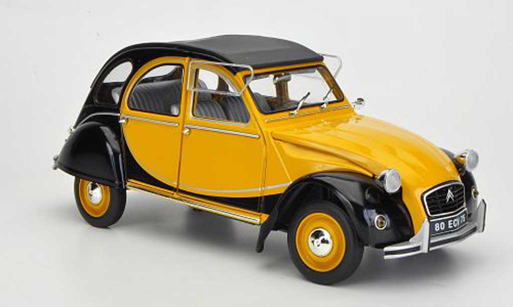 Citroen 2CV 1/18 Solido Charleston giallo/nero 1982 modellino in miniatura