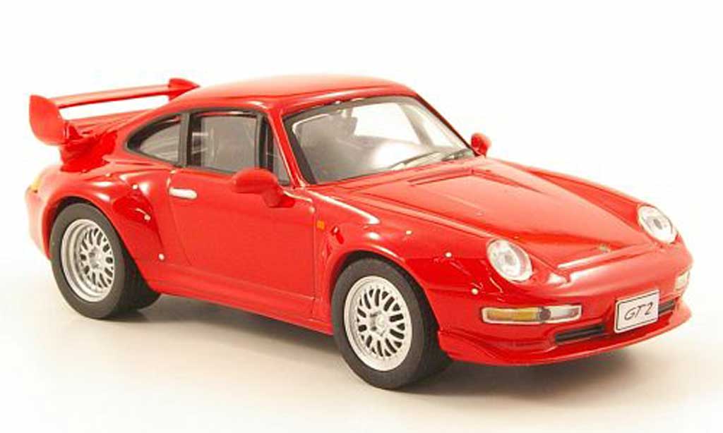 Porsche 993 GT2 1/43 Solido GT2 rosso 1996 modellino in miniatura
