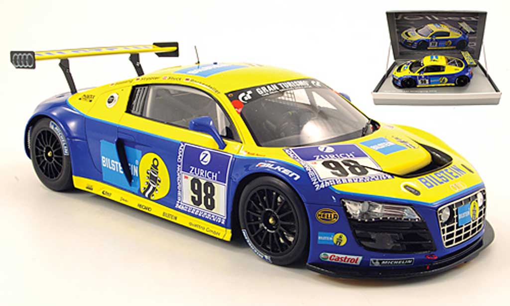Audi R8 LMS 1/18 Spark LMS no.98 bilstein 24h nurburgring 2010 basseng / stippler / stuck / rockenfeller modellino in miniatura