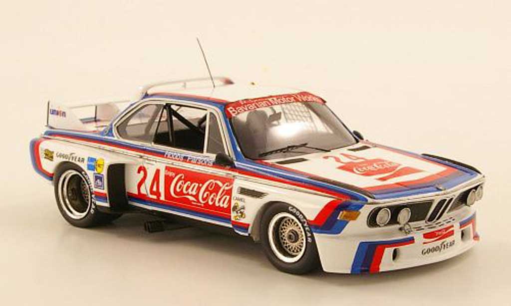 Bmw 3.0 CSL 1/43 TrueScale Miniatures CSL No.24 Coca Cola Hobbs / Parsons 24h Daytona 1976 modellino in miniatura