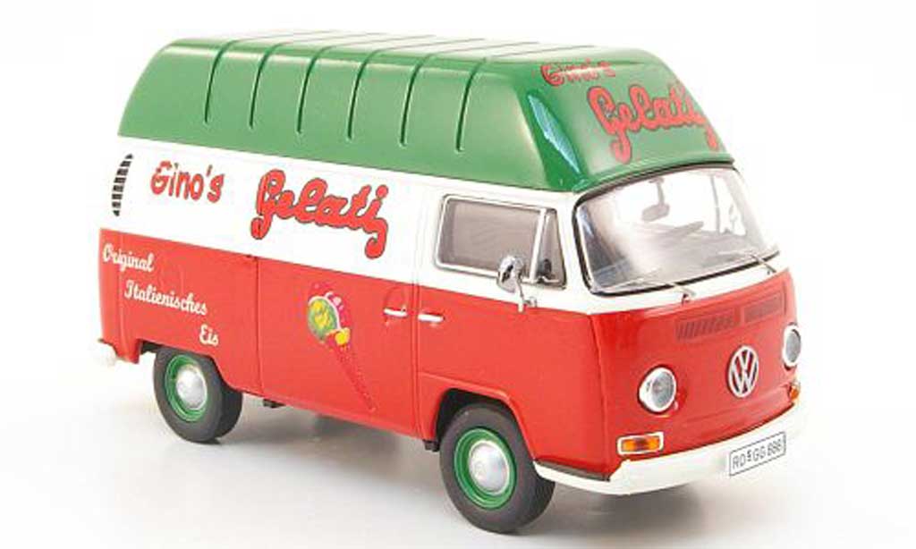 Volkswagen T2 A 1/43 Premium ClassiXXs A Hochraumkastenwagen Ginos Gelati modellino in miniatura