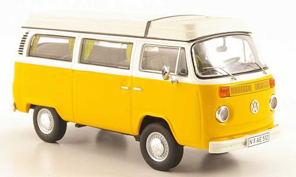Volkswagen T2 1/43 Premium ClassiXXs Camper avec Aufstelldach giallo/bianco modellino in miniatura
