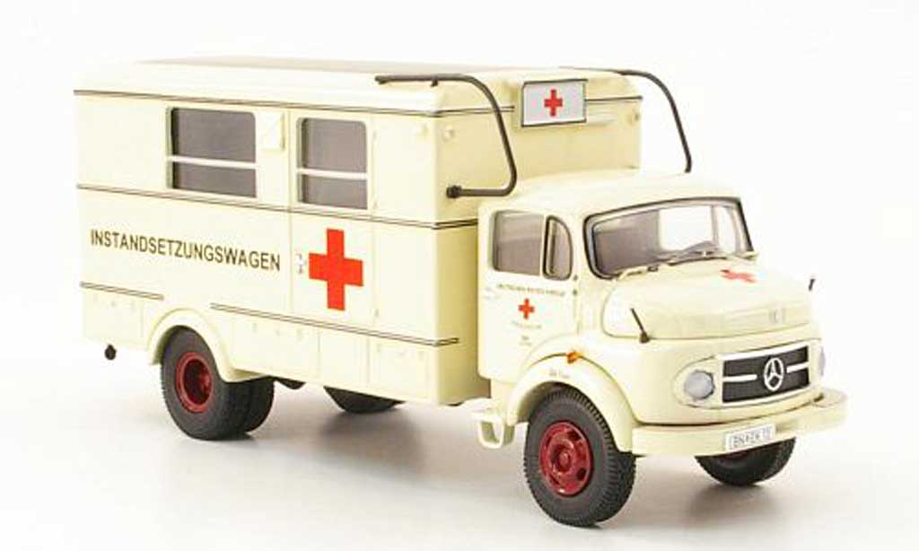 Mercedes LP 911 1/43 Premium ClassiXXs rossoes Kreuz - Instandsetzungswagen modellino in miniatura