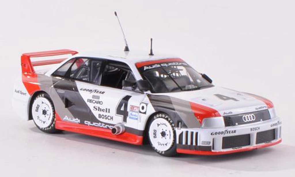 Audi 90 quattro 1/43 Minichamps No.4 of America H.J.Stuck IMSA GT 200 Miles Mid-Ohio 1989 H.J.Stuck Collection modellino in miniatura