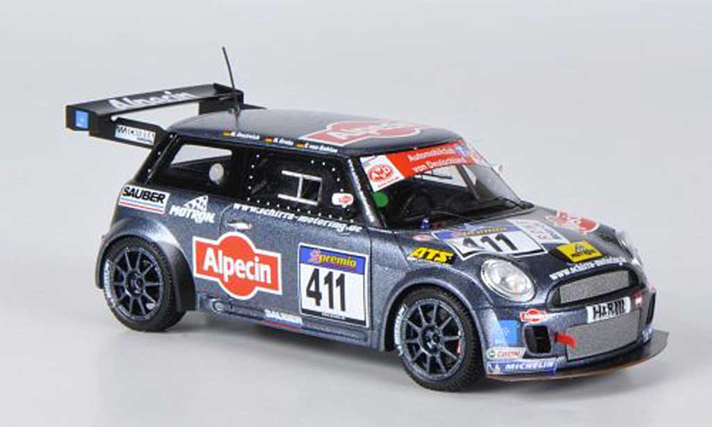 Mini Cooper VLN 1/43 Minichamps VLN No.411 Schirra Motoring Alpecin 2010 modellino in miniatura