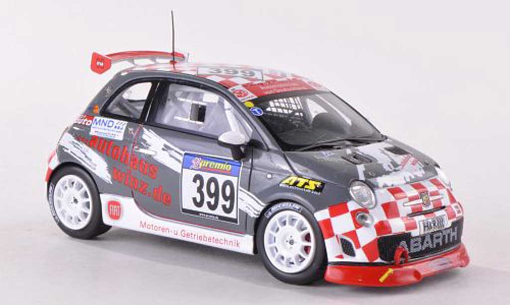 Fiat 500 Abarth 1/43 Minichamps Abarth Assetto No.399 Autohaus Winz VLN 2010 S.Winz/R.Winz modellino in miniatura