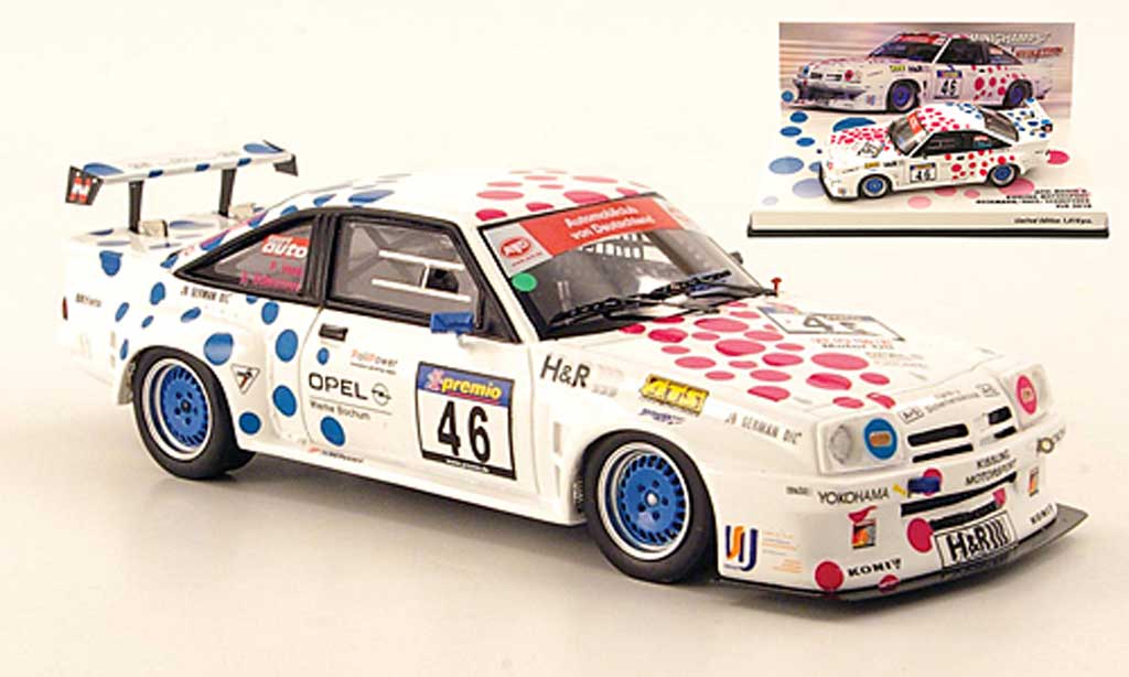 Opel Manta B 1/43 Minichamps B No.46 Kissling Motorsport VLN Nurburgring 2010 modellino in miniatura