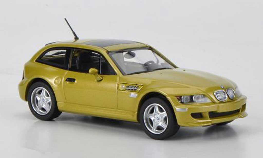 Bmw Z3 coupe 1/43 Minichamps coupe M (E36/8) giallo 2001 modellino in miniatura