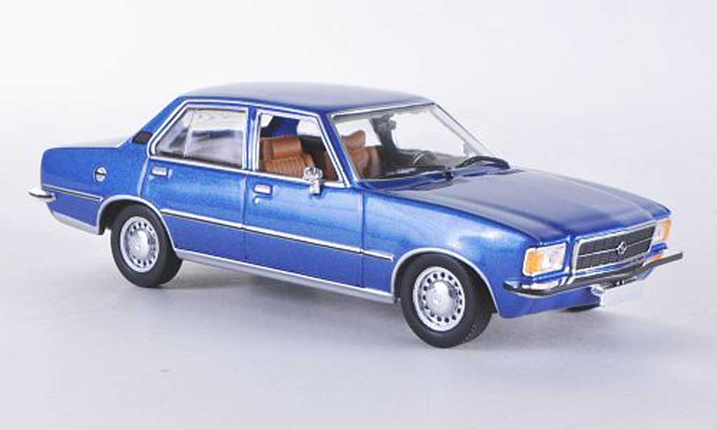 Opel Rekord 1/43 Minichamps D blu 1975 modellino in miniatura