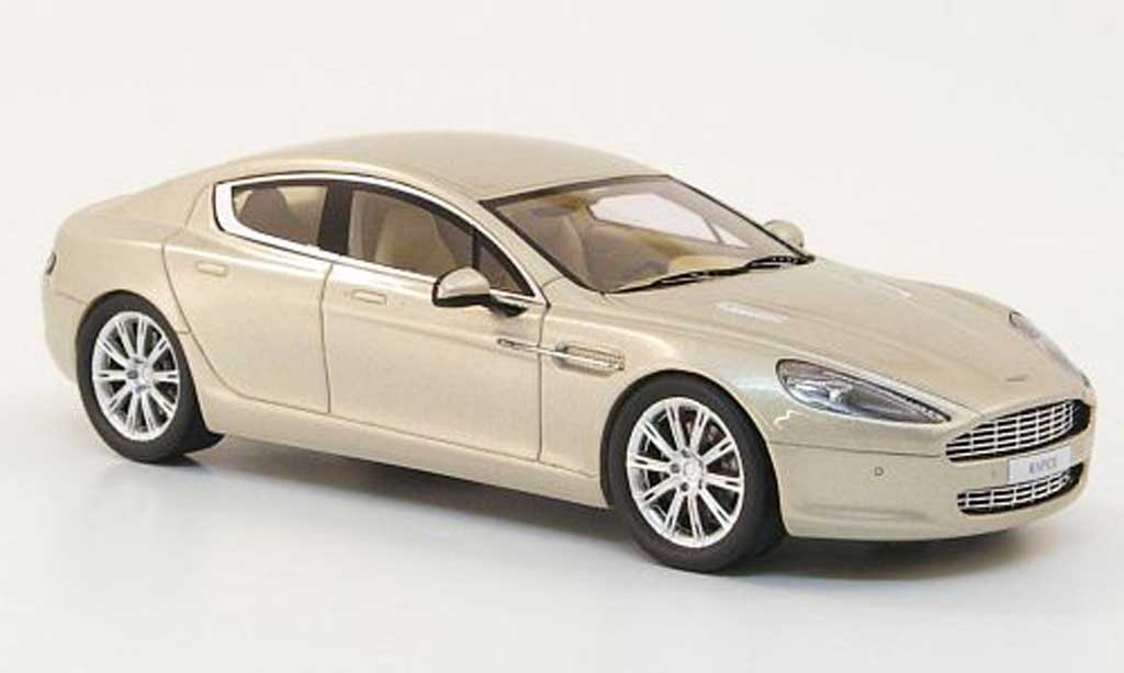Aston Martin Rapide 1/43 Minichamps beige Autosalon Genf 2010 modellino in miniatura