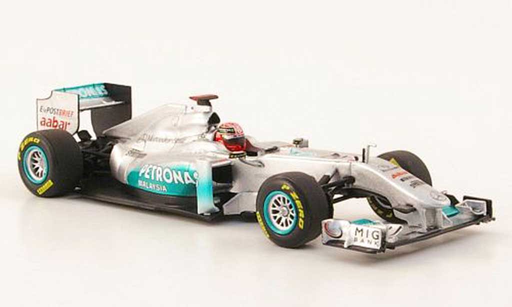 Mercedes F1 2011 1/43 Minichamps 2011 GP No.7 Petronas M.Schumacher Showcar modellino in miniatura