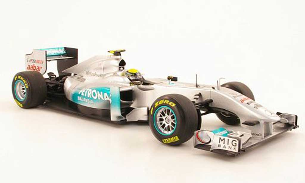 Mercedes F1 1/18 Minichamps MGP Team No8 Petronas N Rosberg Showcar 2011 modellino in miniatura