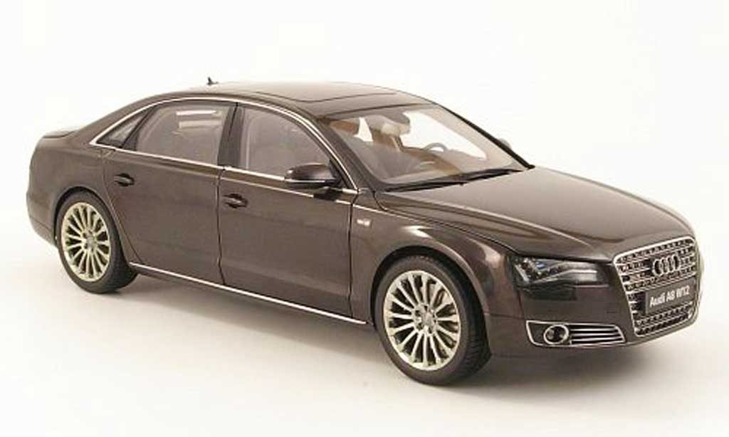 Audi A8 W12 1/18 Kyosho W12 l (d4) grigio 2010 modellino in miniatura