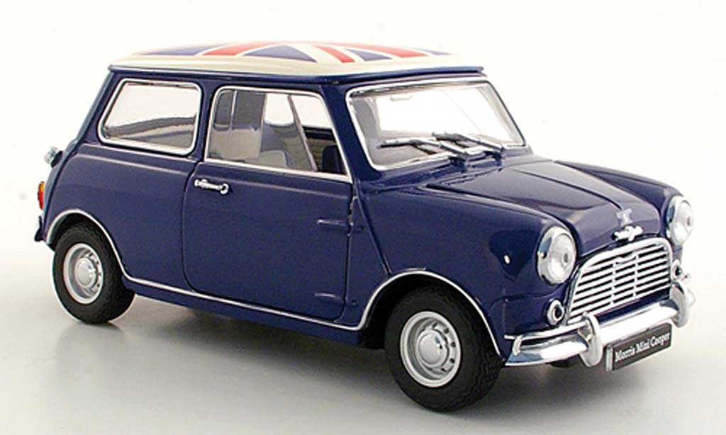 Austin Mini Cooper S 1/18 Kyosho Cooper S S Mk I 1275S blu/Union Jack modellino in miniatura