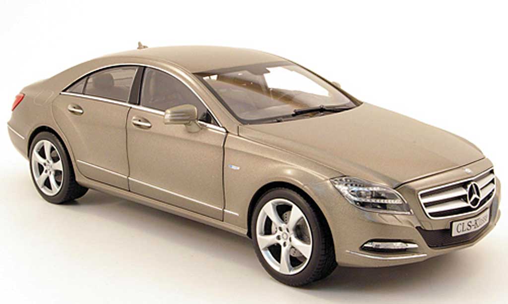 Mercedes Classe CLS 1/18 Norev (c218) matt grigio 2011 modellino in miniatura