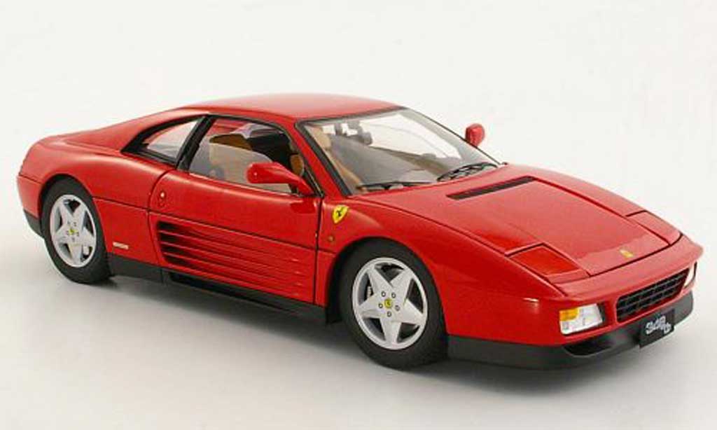 Ferrari 348 TB 1/18 Hot Wheels Elite TB rosso 1989 modellino in miniatura