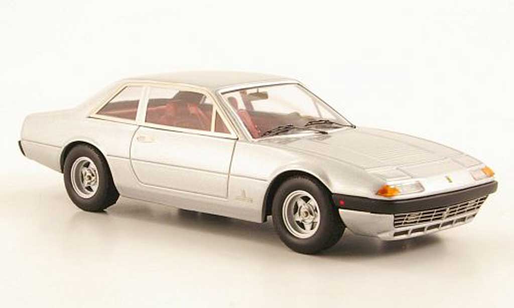 Ferrari 365 GT4 2+2 1/43 Hot Wheels Elite GT4 2+2 grigio (Elite) modellino in miniatura