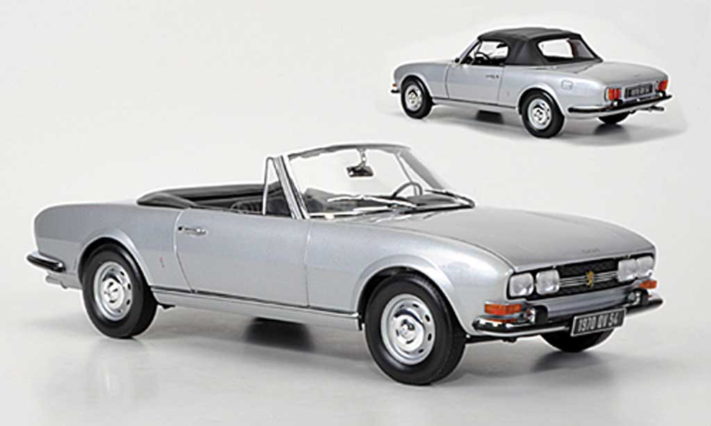 Peugeot 504 Cabriolet 1/18 Norev Cabriolet grigio metallisee grigio 1971 modellino in miniatura