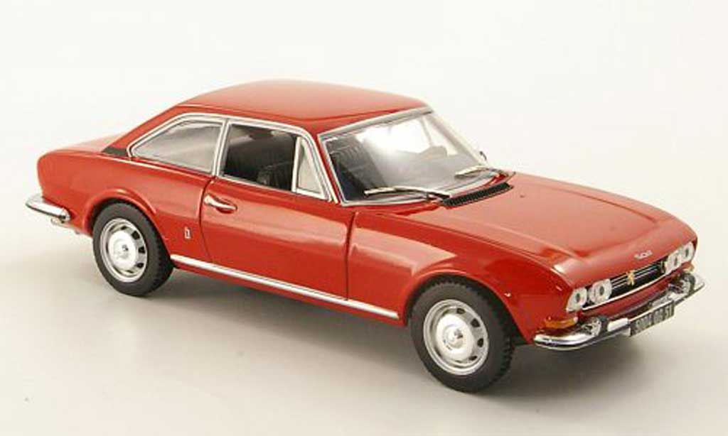 Peugeot 504 coupe 1/43 Norev coupe rosso 1969 modellino in miniatura