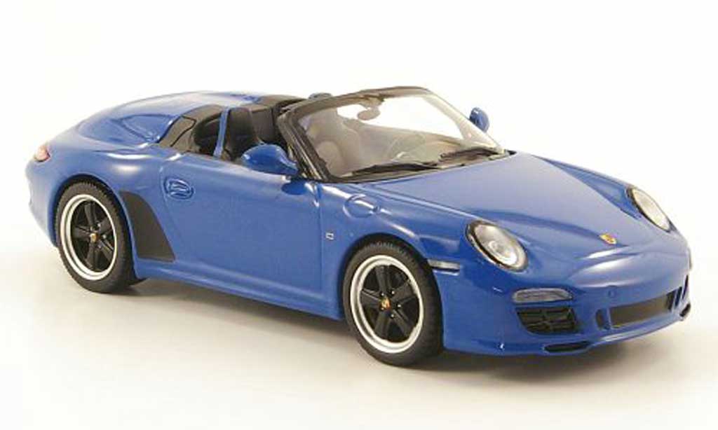 Porsche 997 S 1/43 Minichamps Speedster (II) blu 2010 modellino in miniatura