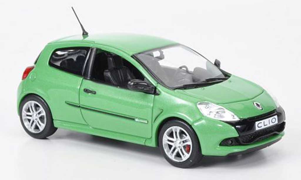 Renault Clio 3 RS 1/43 Norev 3 RS grun 2009 modellino in miniatura
