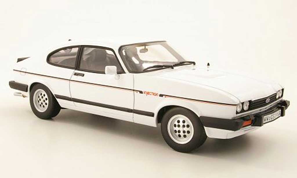 Ford Capri 1/18 Norev MK III 2.8i bianco 1982 modellino in miniatura