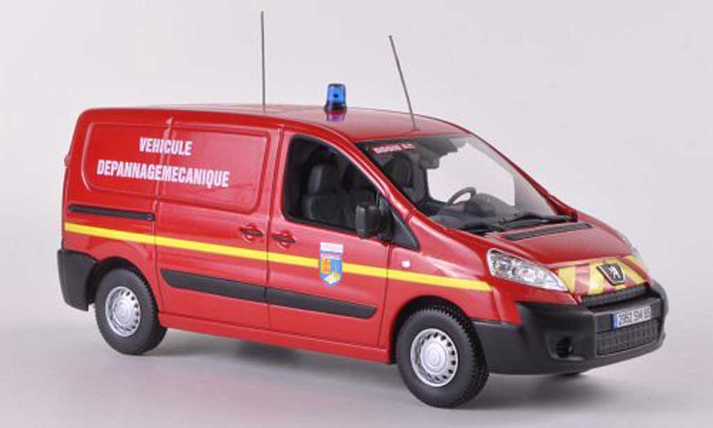 Peugeot Expert 1/43 Norev Kasten Pompiers Vehicule Depannage Mecanique Feuerfehr (F) 2007 modellino in miniatura