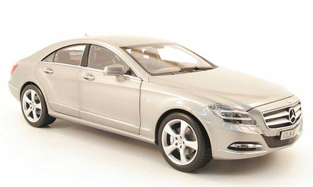 Mercedes Classe CLS 1/18 Norev (c218) grigio 2011 modellino in miniatura