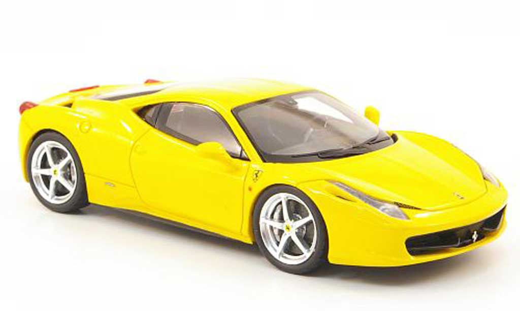 Ferrari 458 Italia 1/43 Fujimi Italia giallo 2010 modellino in miniatura