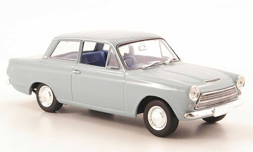 Ford Cortina 1/43 Minichamps MKI grigioblu 1963 modellino in miniatura