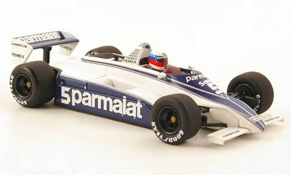 Ford F1 1981 1/43 Minichamps 1981 Brabham BT49C No.5 Parmalat Test Paul Ricard modellino in miniatura