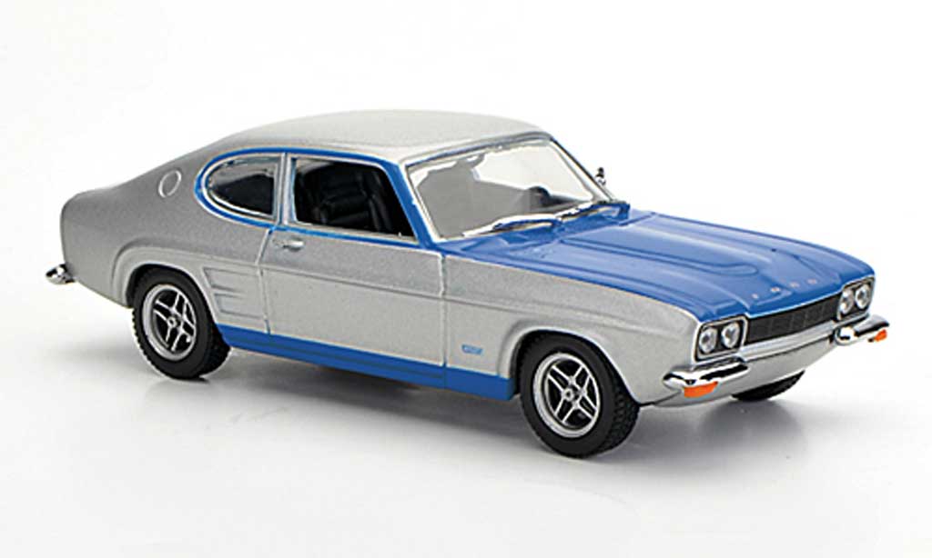 Ford Capri 2600 1/43 Minichamps 2600 MKI grigio/blu 1972 modellino in miniatura
