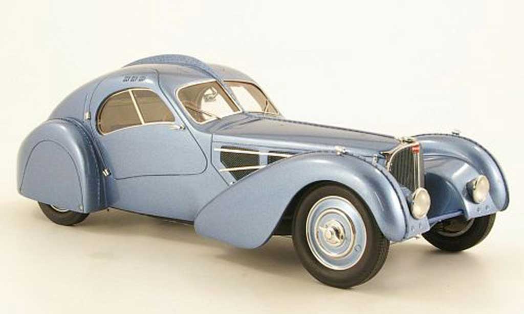 Bugatti 57 SC 1/18 Neo SC Atlantic grigio metallisee blu 1932 modellino in miniatura