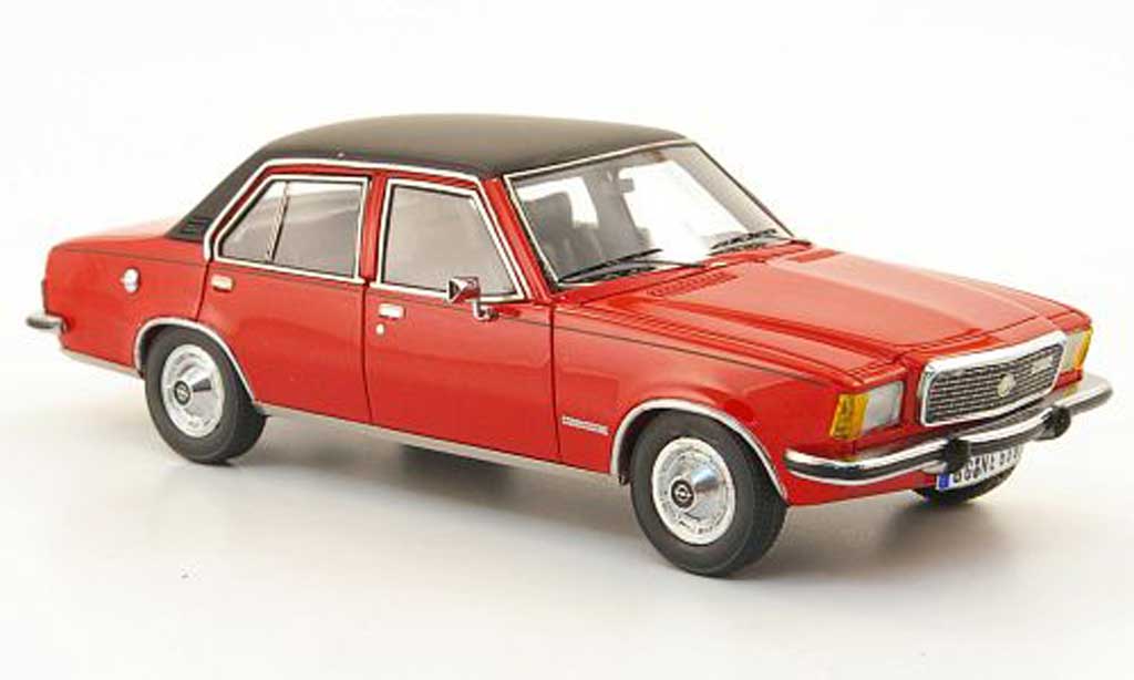 Opel Commodore B 1/43 Neo B rosso/nero 1973 modellino in miniatura