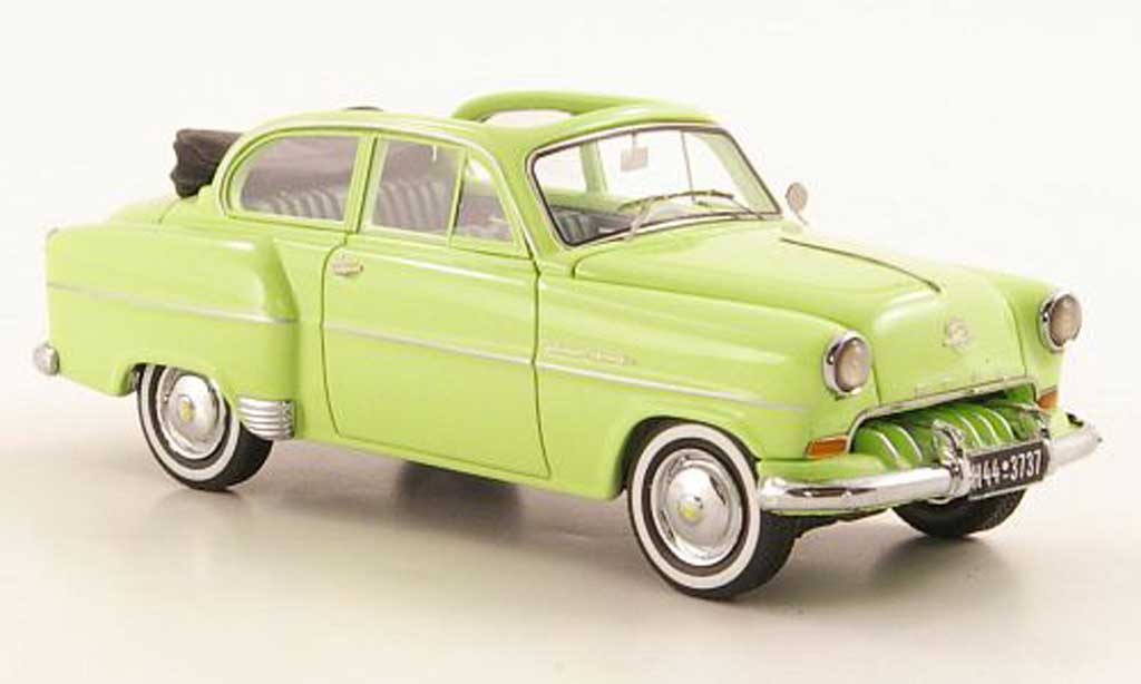 Opel Olympia 1/43 Neo Cabrio-Limousine grun 1954 modellino in miniatura