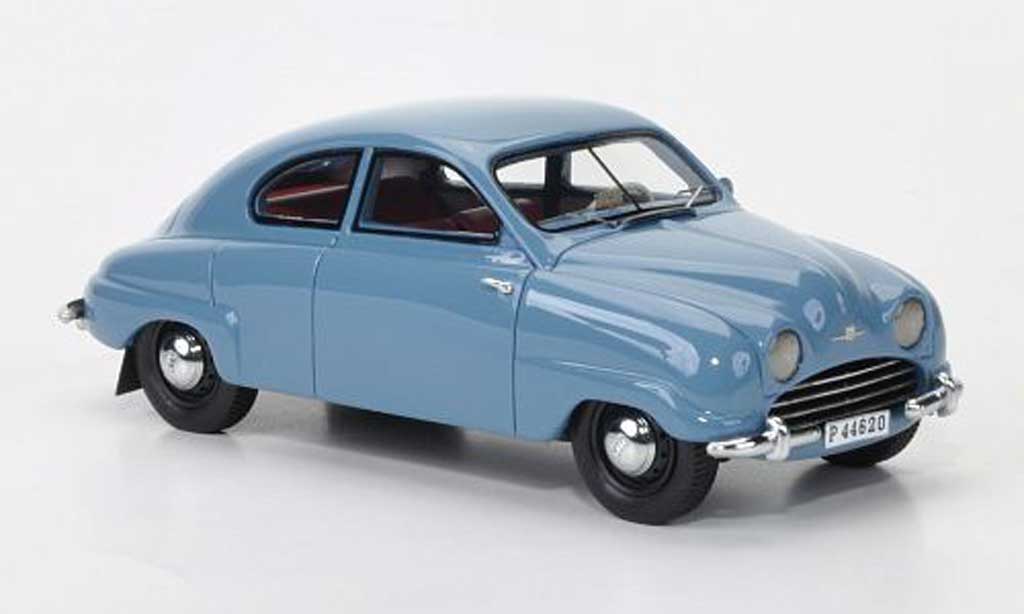 Saab 92B 1/43 Neo grigio-blu 1952 modellino in miniatura