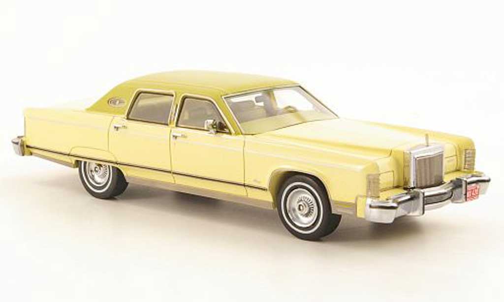 Lincoln Continental 1977 1/43 Neo 1977 giallo/grun modellino in miniatura