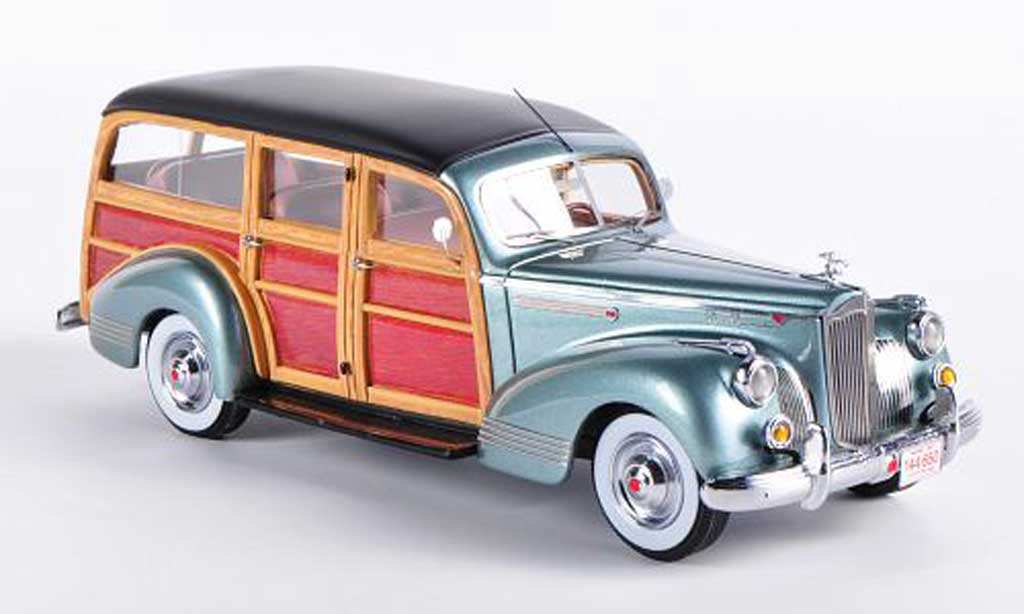 Packard 110 1/43 Neo Deluxe Wagon grigiogrun/Holzoptik 1941 modellino in miniatura