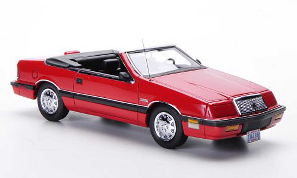 Chrysler Le Baron 1990 1/43 Neo 1990 Convertibile rosso modellino in miniatura