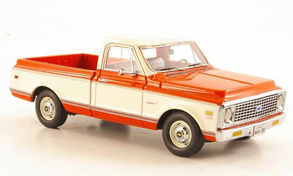 Chevrolet C-10 1/43 Neo orange/bianco 1971 modellino in miniatura
