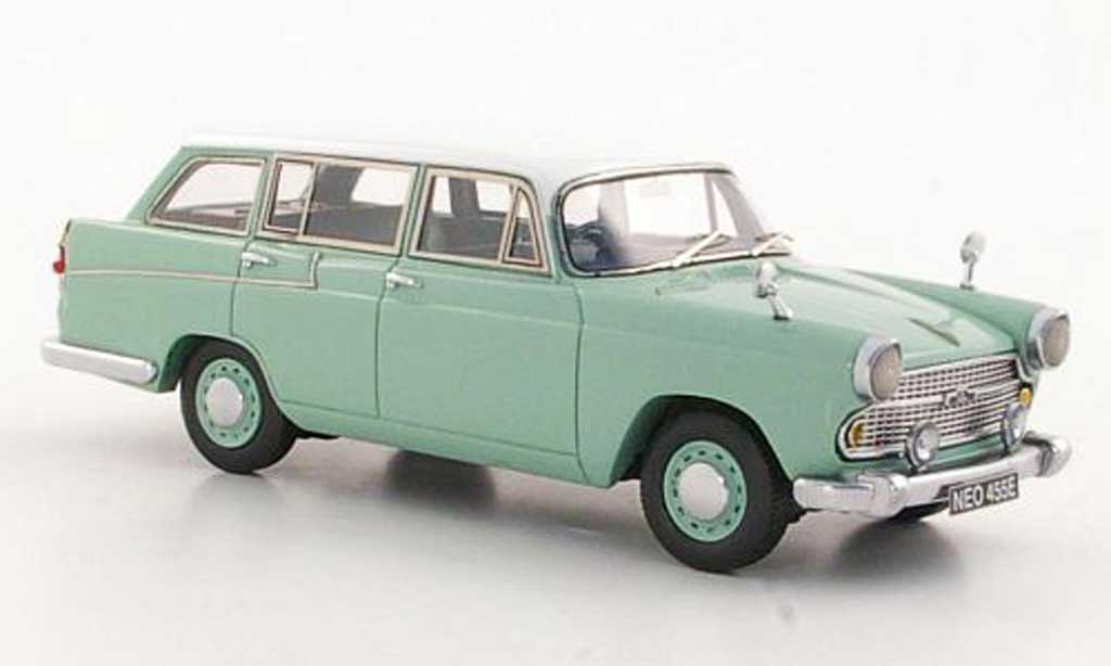 Austin A60 1/43 Neo Cambridge Countryman grigio-vert/bianco RHD 1966 modellino in miniatura