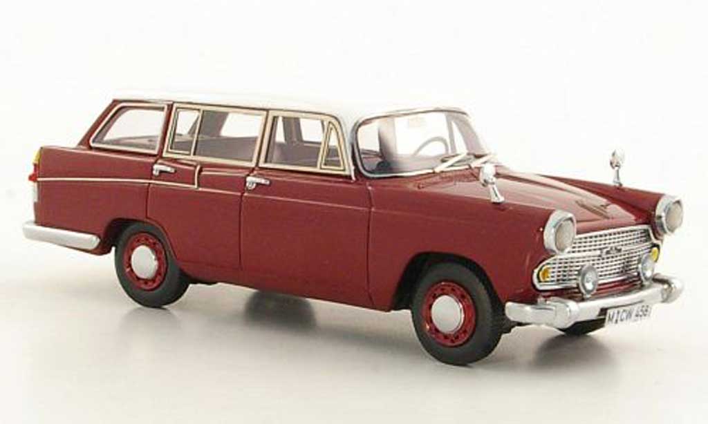 Austin A60 1/43 Neo Cambridge Countryman rosso/bianco LHD limited edition 1966 modellino in miniatura