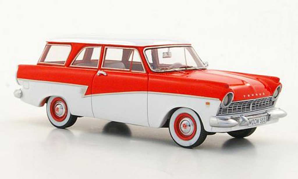 Ford Taunus 1957 1/43 Neo 1957 P2 17m Turnier rosso/bianco limited edition modellino in miniatura