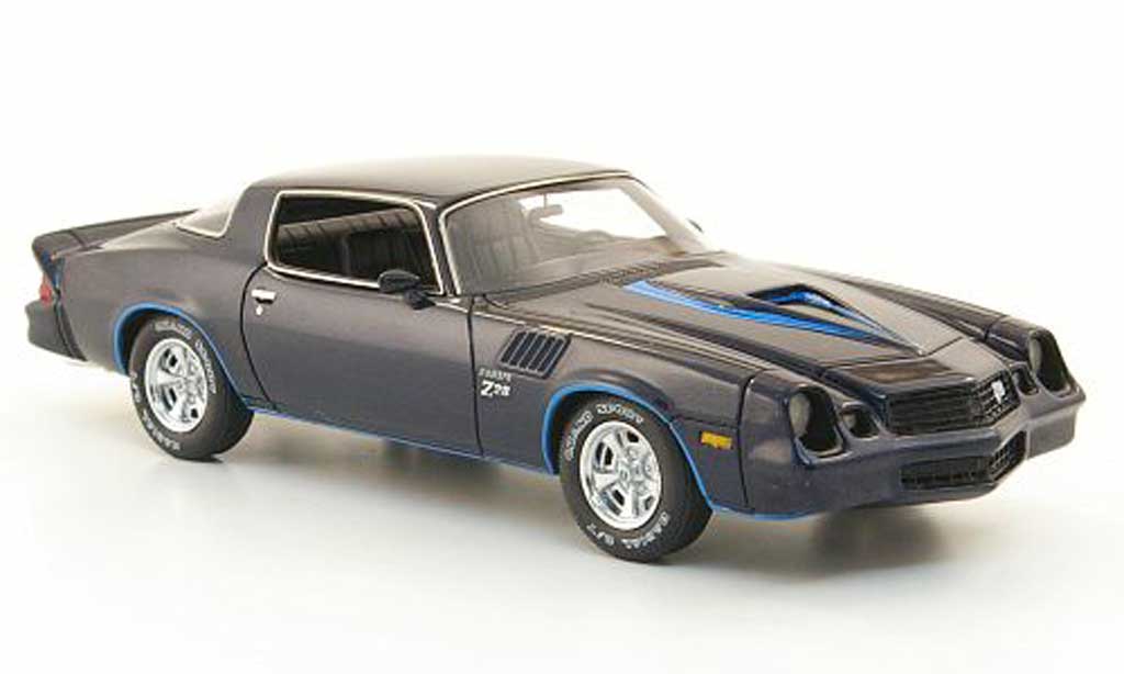 Chevrolet Camaro Z28 1/43 American Excellence Z28 blu avec blun Streifen lim. Aufl. 500 1978 modellino in miniatura